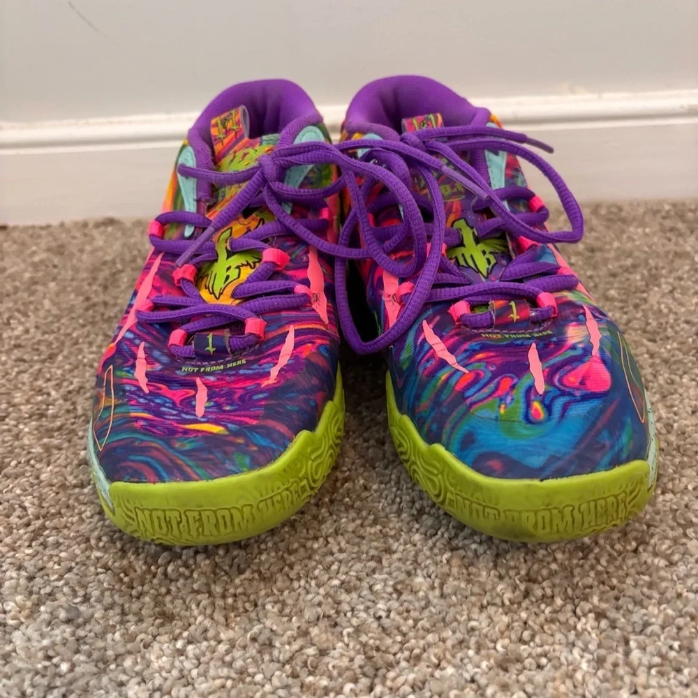 Puma MB.03 LaMelo Ball “Be You” Kids Size 3 Multicolor Basketball Shoes Rare